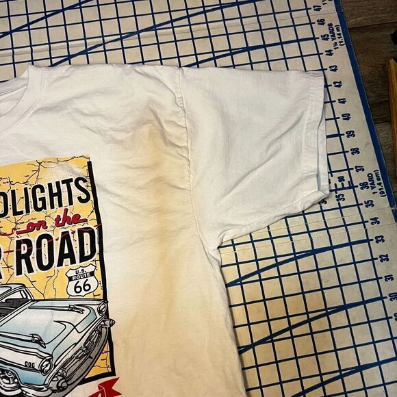 2004 Headlights on the Mother Road New Mexico T-Shirt Size XL White y2k - Picture 7 of 9